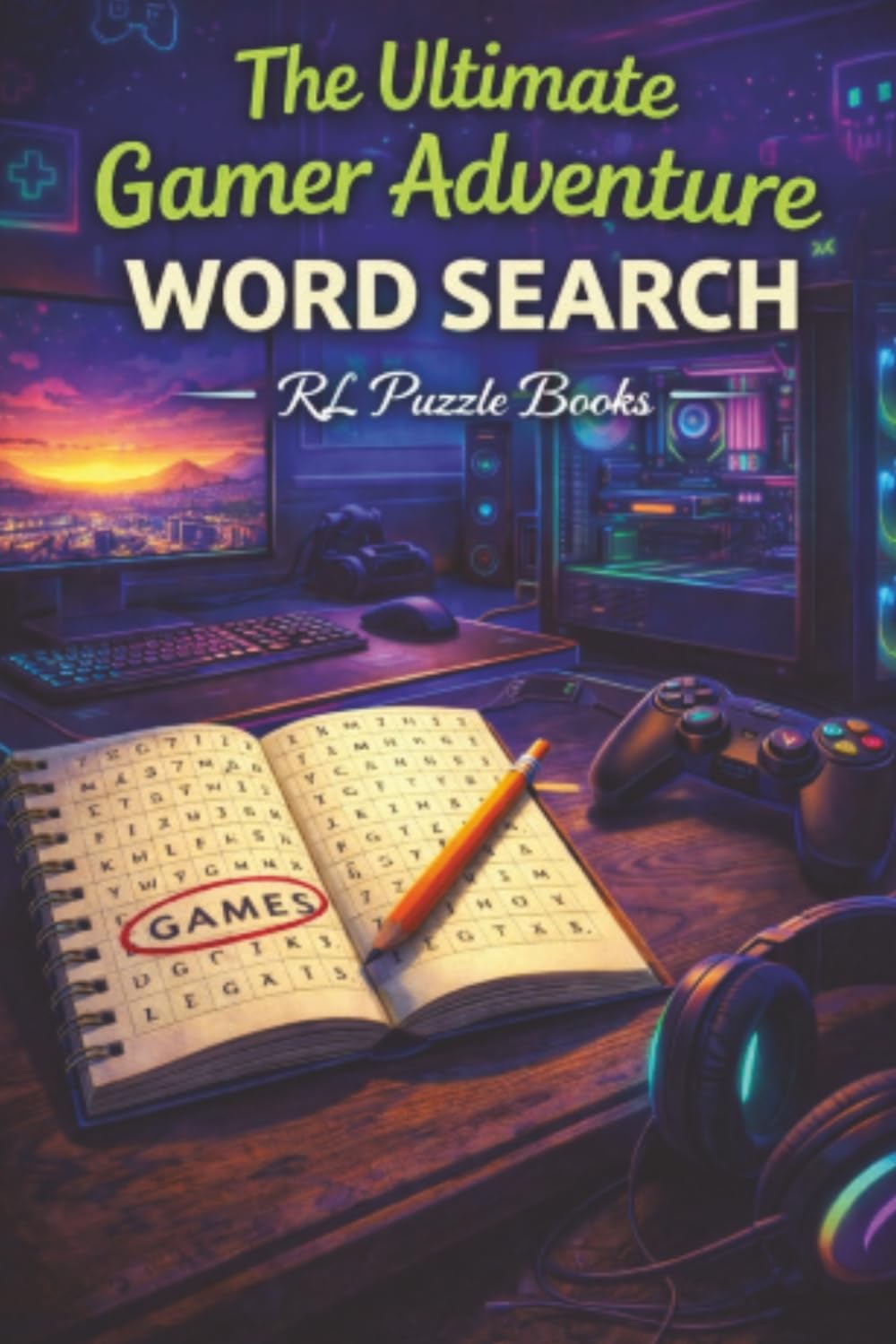 Gaming Word Search: Gamer Puzzle Book for Adults & Teens Featuring Video Games, Controllers, Gaming Terms and Relaxing Brain Games
