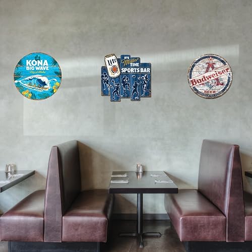 Miniatura 3 de Desperate Enterprises Kona - Letrero de madera MDF Big Wave - Señales de cerveza - Letreros nostálgicos vintage - Hecho en los Estados Unidos