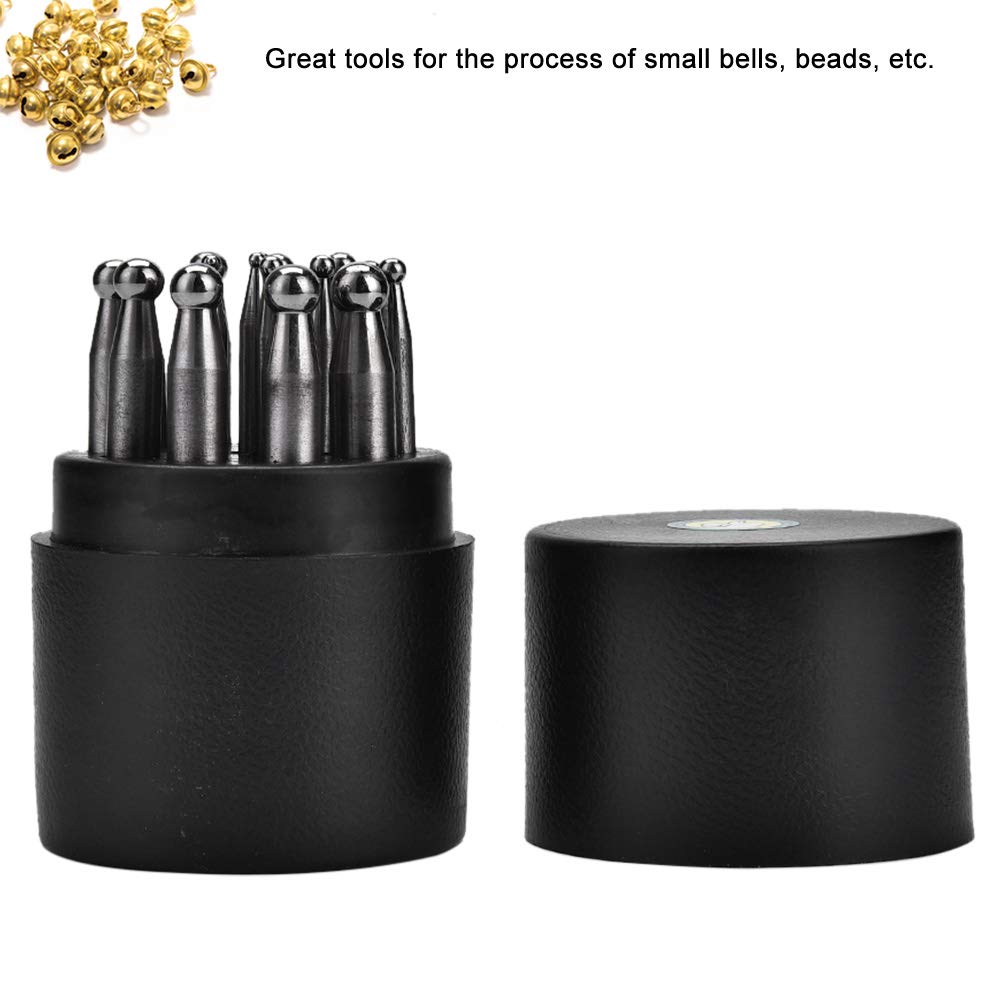 Grcfumo 17-teiliges Schmuck-Dapping-Werkzeug, Metall-Dapping-Werkzeug, Schmuckherstellungs-Doming-Werkzeug, Metallformwerkzeug-Set