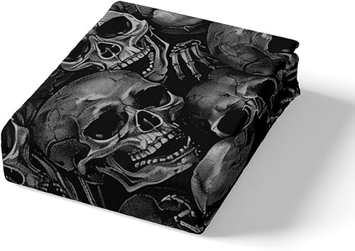 Miniatura 7 de Juego de ropa de cama de calavera de azúcar, juego de edredón de esqueleto gótico para niños, niñas y adolescentes, decoración de habitación