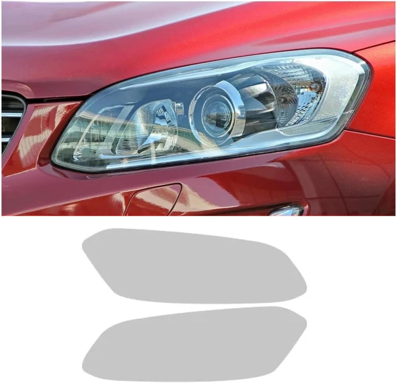 SamLng Car Front Light Film for XC60 2014 2015 2016 2017 Light Controlled Car Front Headlamp Protection Film TPU Color Changing Car Headlight Film TPU Lamp Film Headlight Protection Sticker