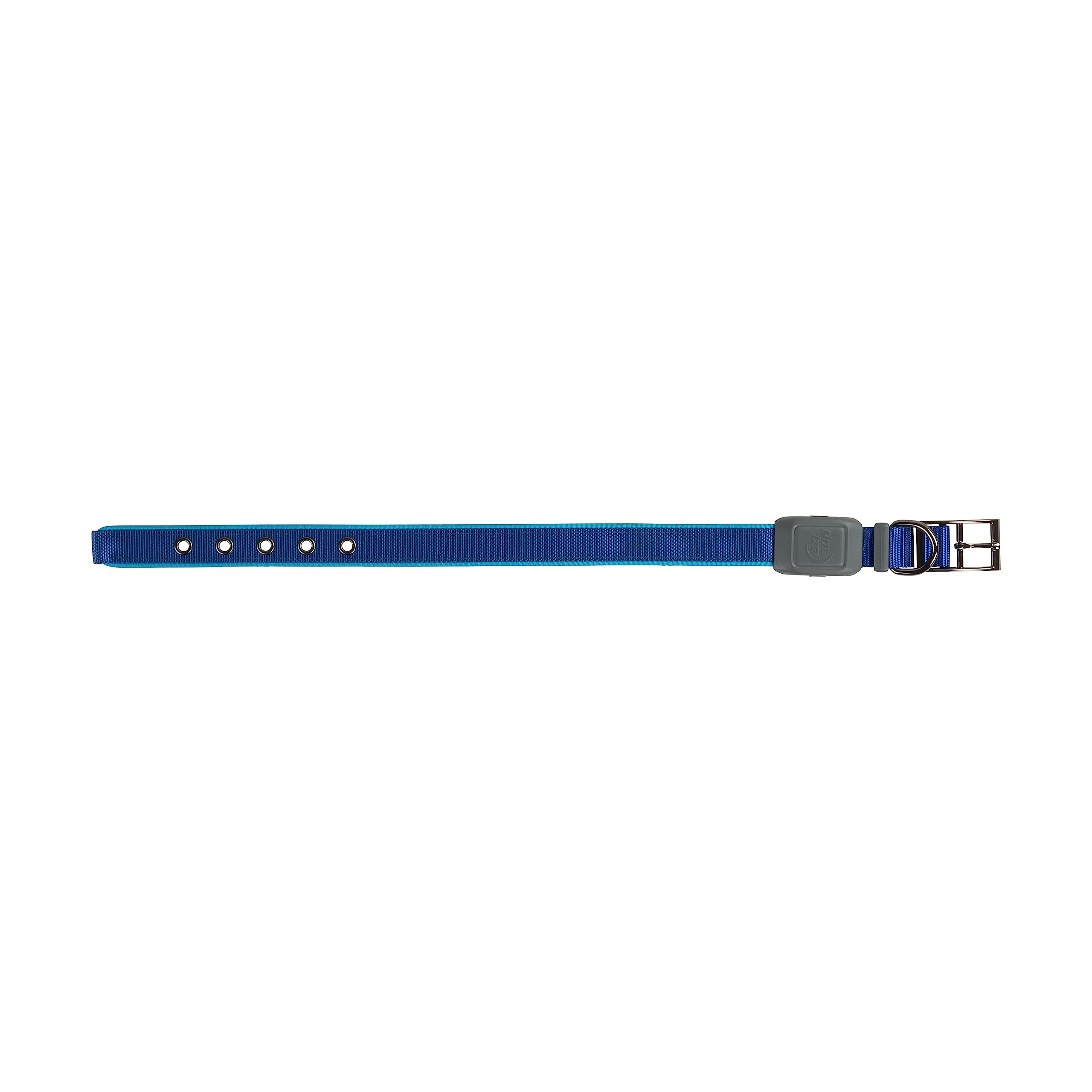 Nite Ize NiteDog, collare per cani ricaricabile a LED, ricaricabile tramite USB, con fibbia in metallo, impermeabile, blu