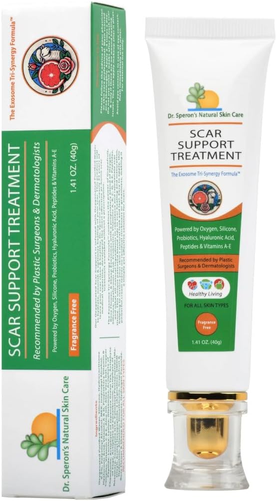 Dr. Speron's - 4th Gen - Natural Silicone Scar Gel – Promotes Natural Regenerative Activity, Clinically Shown to Make Scars Less Visible – 1.41 oz