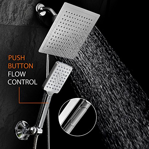 Ducha combinación lluvia y mano 9" cuadrada Dream Spa miniatura 2