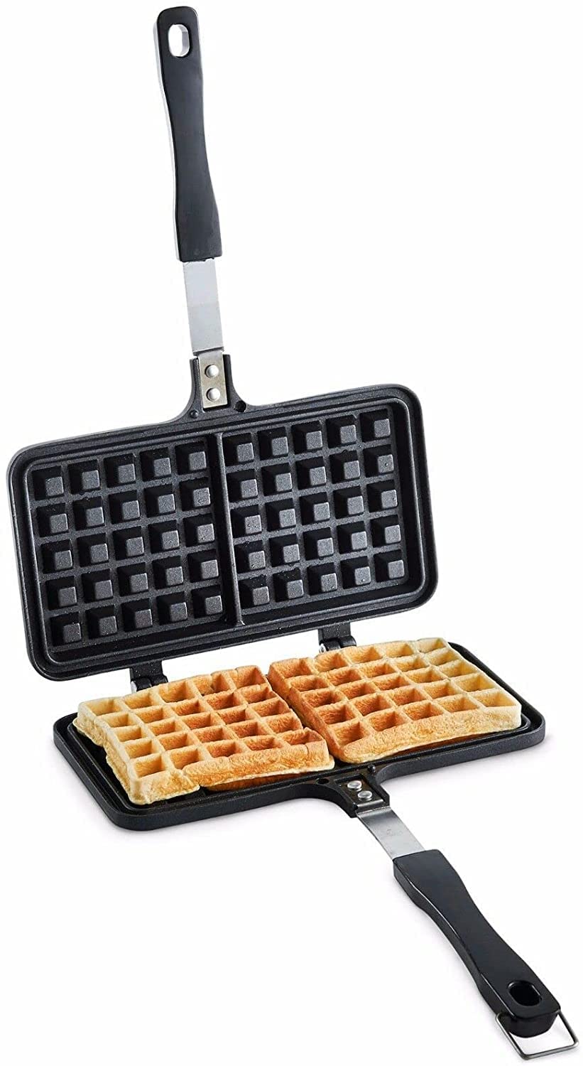 Buy Stove Top Waffle Iron DieCast Aluminium Dual Waffle Maker with