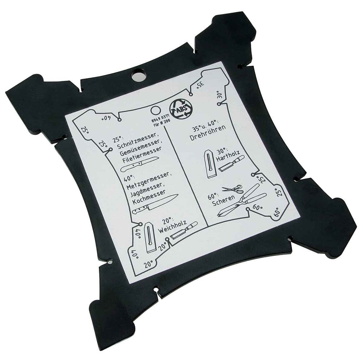 HOLZSTAR 5760052 Guide d'angle pour affûtage meule diamètre 250 mm