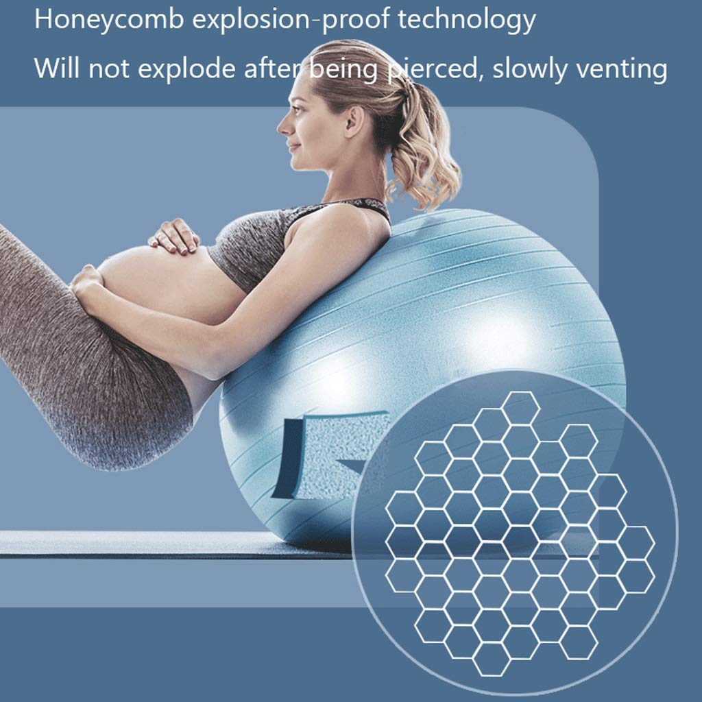 Gymnastikball Übungsball (55 cm-75 cm) Yoga Ball Stuhl mit Schnellpumpe, Birthing Ball Anti-Rutsch und explosionsfest, 200kg Lagergewicht, Physiotherapie, Formung, Gewichtsverlust, Yoga, Pilates,