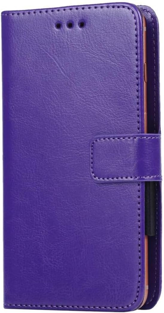 Leather Shell for Benco V92c S Protective Cover, Holster Stand Case, Wallet Phone case with[Cash and Card Slots],Magnetic Cover for (6,9") - Purple-XHDSXT