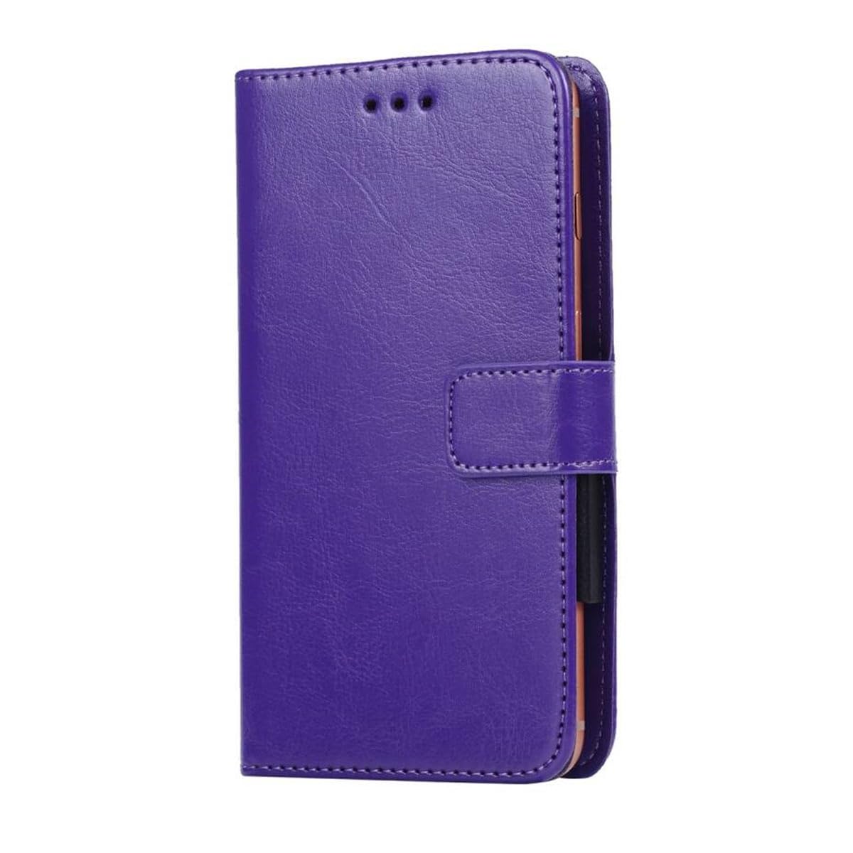 Leather Shell for Benco V92c S Protective Cover, Holster Stand Case, Wallet Phone case with[Cash and Card Slots],Magnetic Cover for (6,9") - Purple-XHDSXT