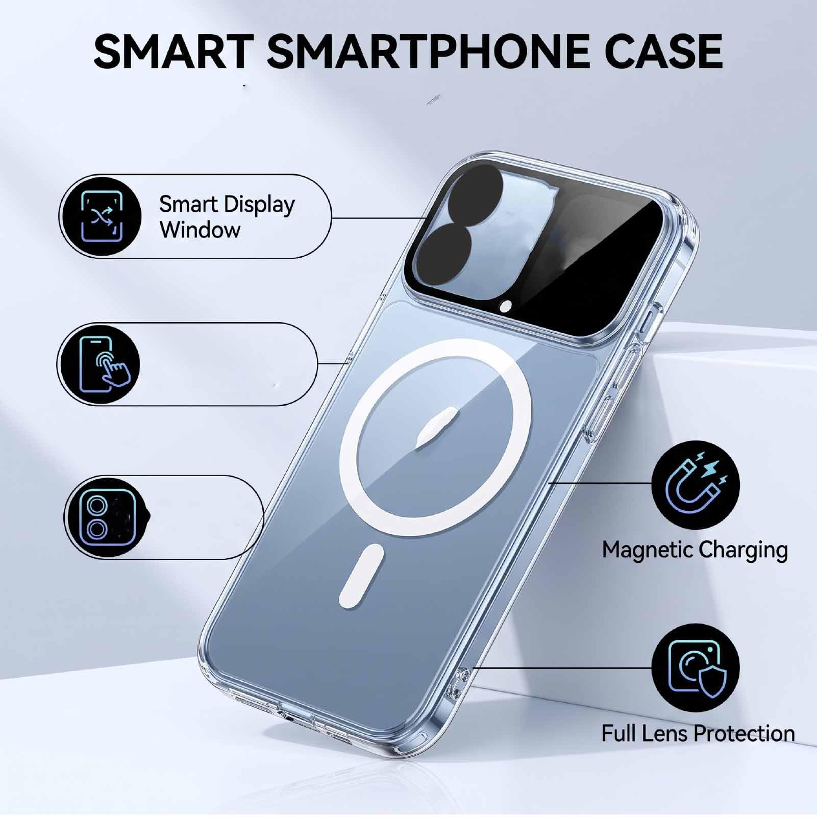 Sxhlseller Custodia per Telefono Smart Display 16 Pro Max Cover Magnetica