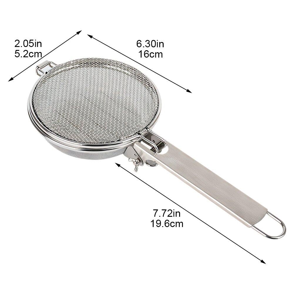 Strumento per Torrefare Chicchi di caffè Tostatore per caffè in Acciaio Inossidabile Padella a Filtro per Chicchi di caffè Portatile Strumento per caffè in con Gocciolatore per Chicchi di