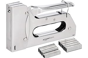 Amazon Basics Heavy Duty Manual Staple Gun for Woodworking