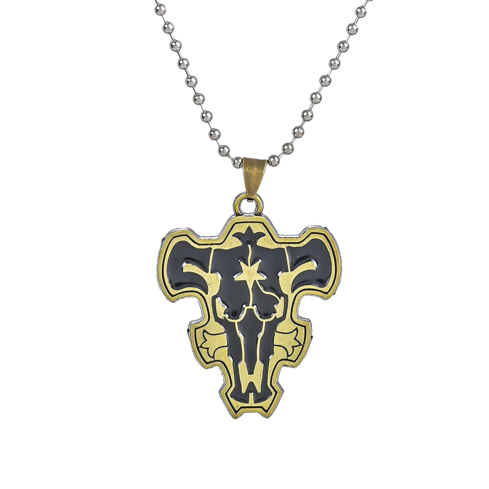 Trèfle noir collier pendentif Asta, cadeau idéal de chaîne de cou - 3