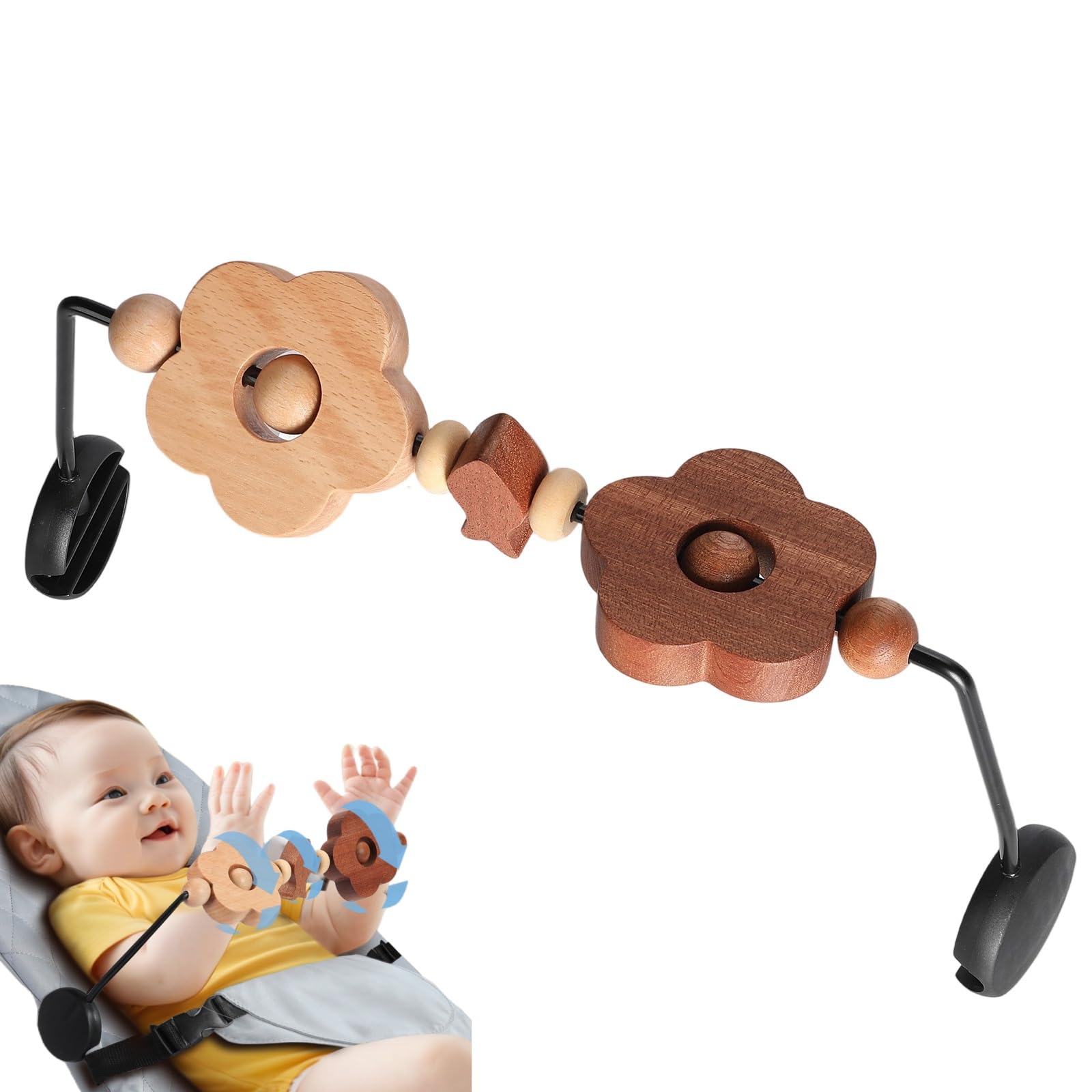 WYFWFDF Toy Bar Compatible with Baby Bjorn Bouncer Toy Bar for Baby Bouncer?Easy to Attach and Remove Rotatable Bouncer Toys Attachment