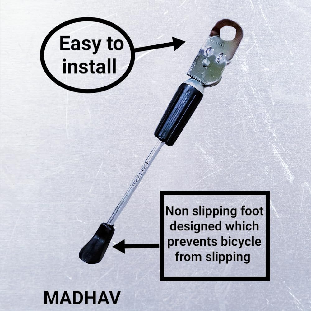 CYIDER Bicycle Kickstand,for 20T Bicycle,Made UP of Steel,Heavy Build Quality,Durable for Cycle Tyer Number 20XANY Number