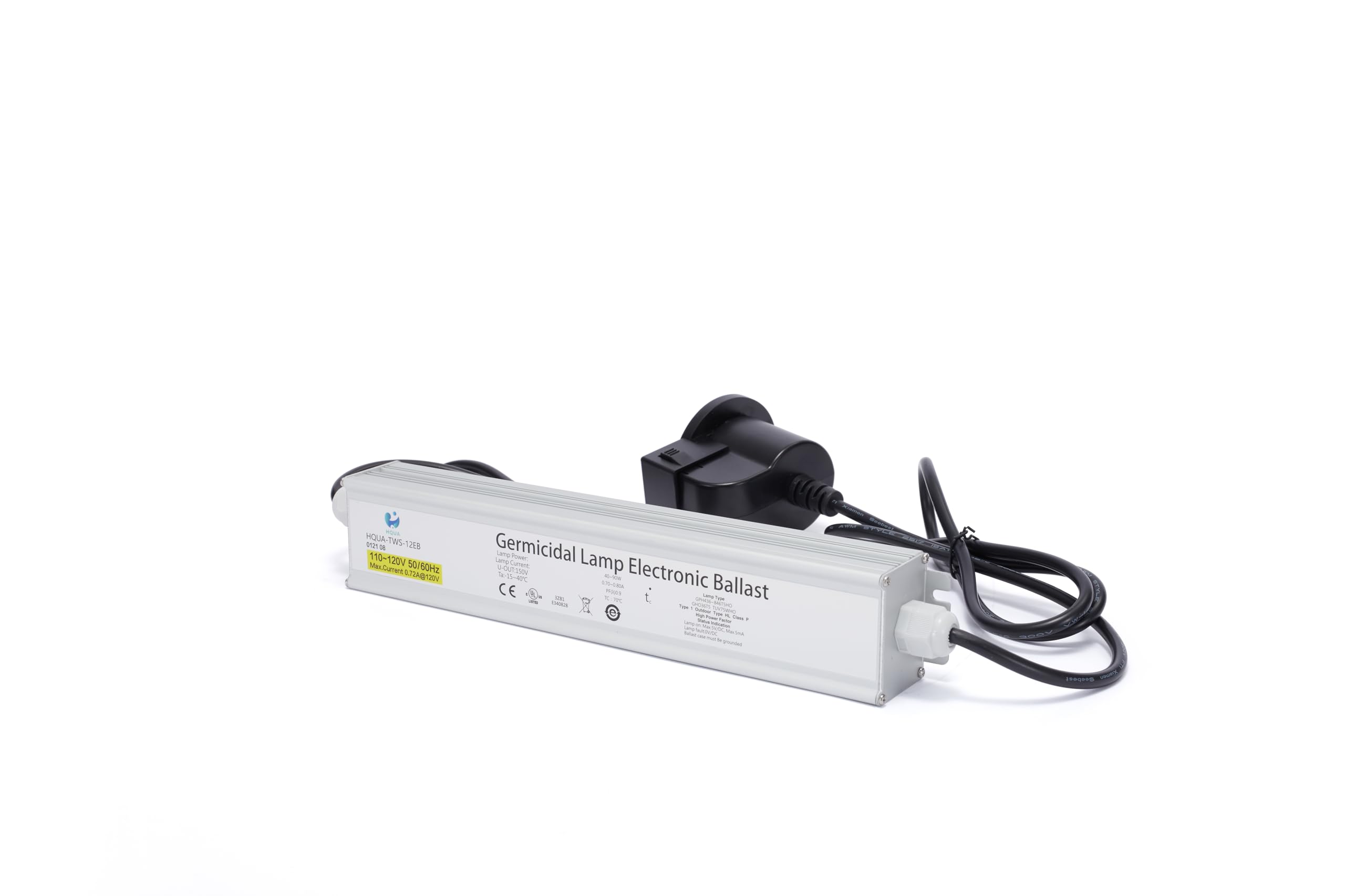HQUA-TWS-12EB 110-120V 40-90W Electronic Ballast Only fit for HQUA-TWS-12 and HQUA-TWS-121 UV Water System, 800ma Bulb, UL listed