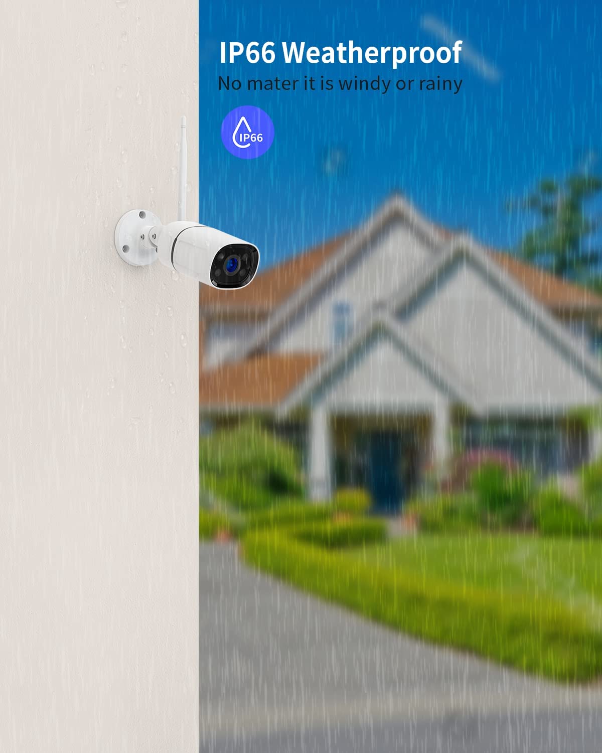 BJS Wireless Security Camera System for Home/Store/Office,Plug and Play
