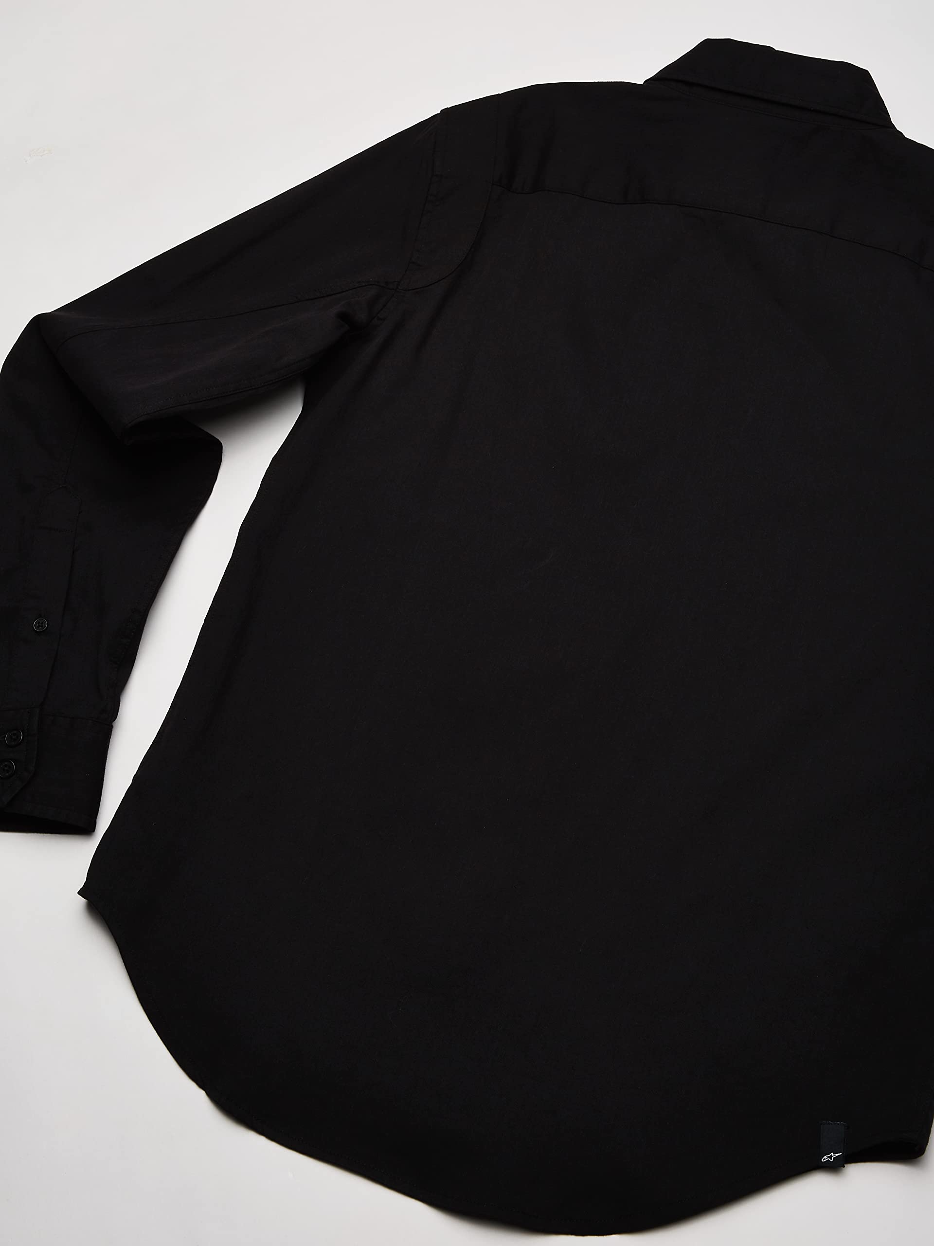Alpinestars t-shirt manica lunga, 98% cotone, fit classico Shirt, Uomo, Ambition Ii Shirt Black, S