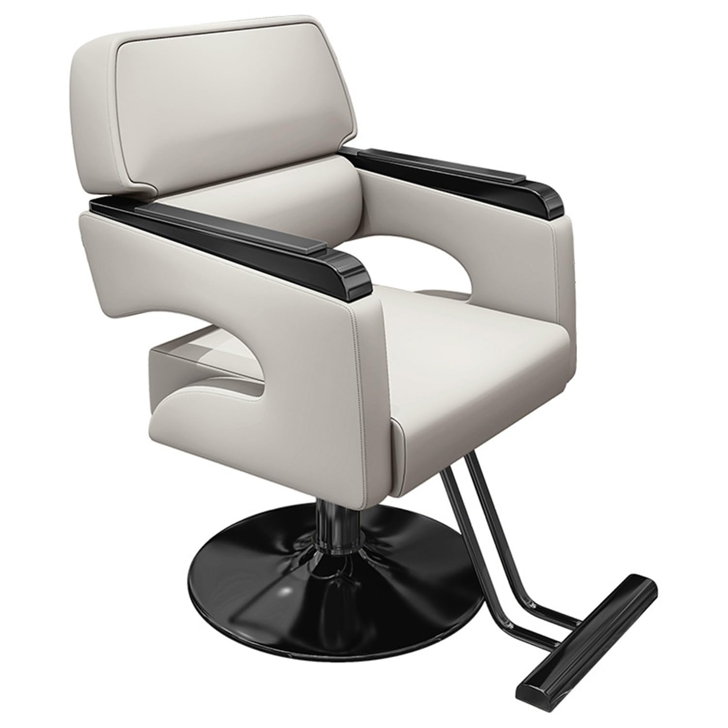 Generisch Salonstuhl für Friseure, Friseurstuhl, höhenverstellbar, hydraulische Friseurstühle, 360 Grad drehbar, Stylingstuhl, Friseurstuhl, Allzweck-Ausrüstung für Schönheits- und Spa-Salon (B)