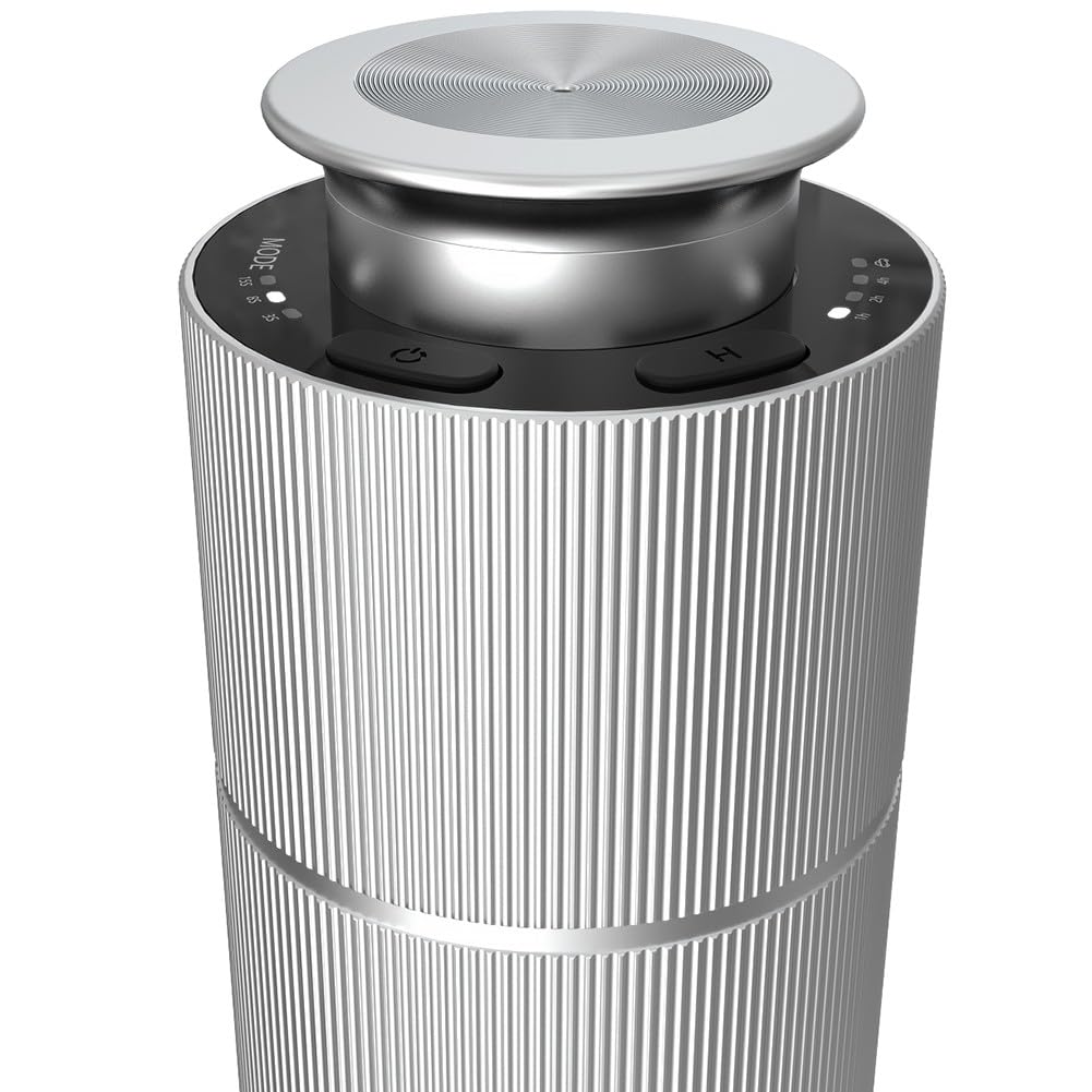 KiraKira Cichy samochodowy dyfuzor do aromaterapii bezwodny do rozpylacza olejków eterycznych metalowa konstrukcja 20 ml do zbiornika proste sterowanie przyciskiem srebrny