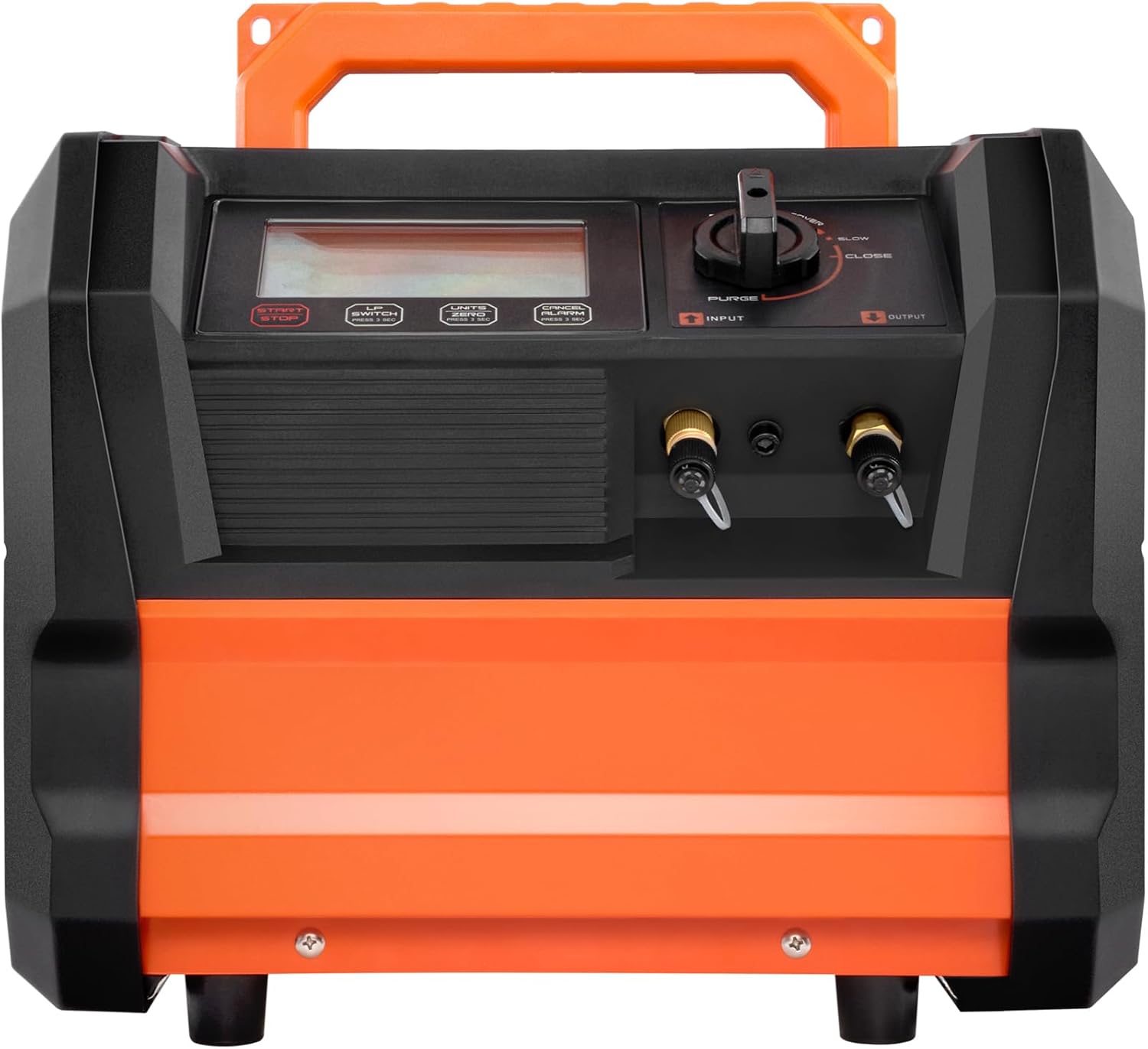 Happybuy Refrigerant Recovery Machine, 1 HP Dual Cylinder Portable AC Recovery Unit with 3000rpm Brushless Motor, Freon Refrigerant Recycling Equipment for Vehicles, Air Conditioning, Household HVAC