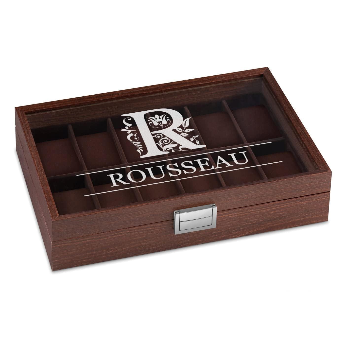 Maverton Boîte à Montres Personnalisée, Coffret de rangement pour 12