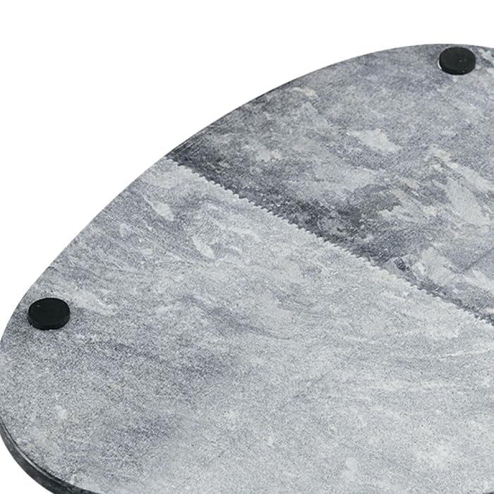 Kesper Servierplatte Marmor Grau - 25x25 Cm Elegante Platte Für Käse & Antipasti