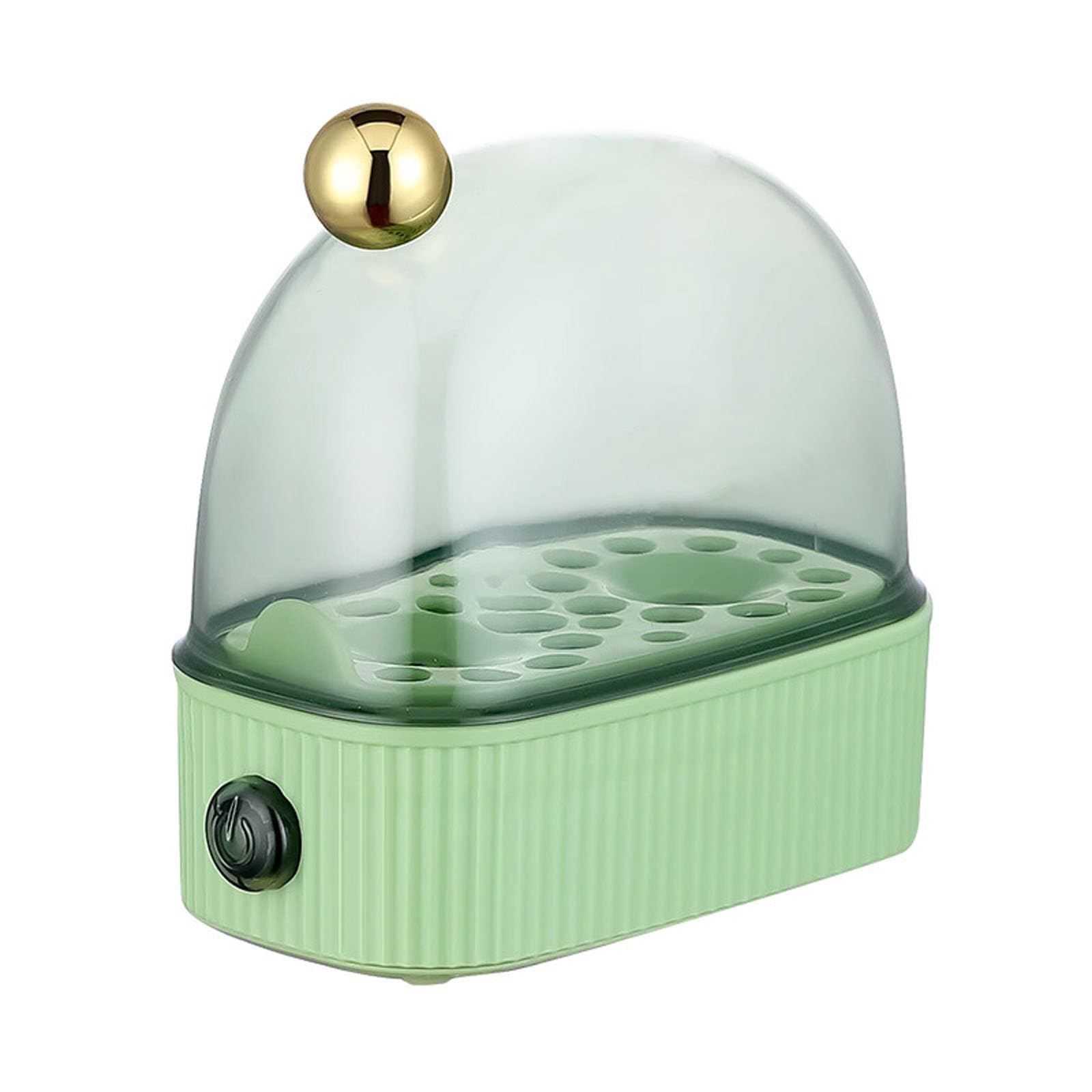 XYUERU Electric Egg Cooker,Portable Rapid Egg Boiler Machine, Boiler Poacher Automatic Multipurpose Cooker Poacher 2 Eggs for Breakfast Fast Heating For Soft Half Hard Boiled Eggs(Green)