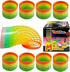 Kit com 10 Brinquedos Infantil Mola Maluca Lembrancinha de Festa de Aniversário Atacado e Revenda