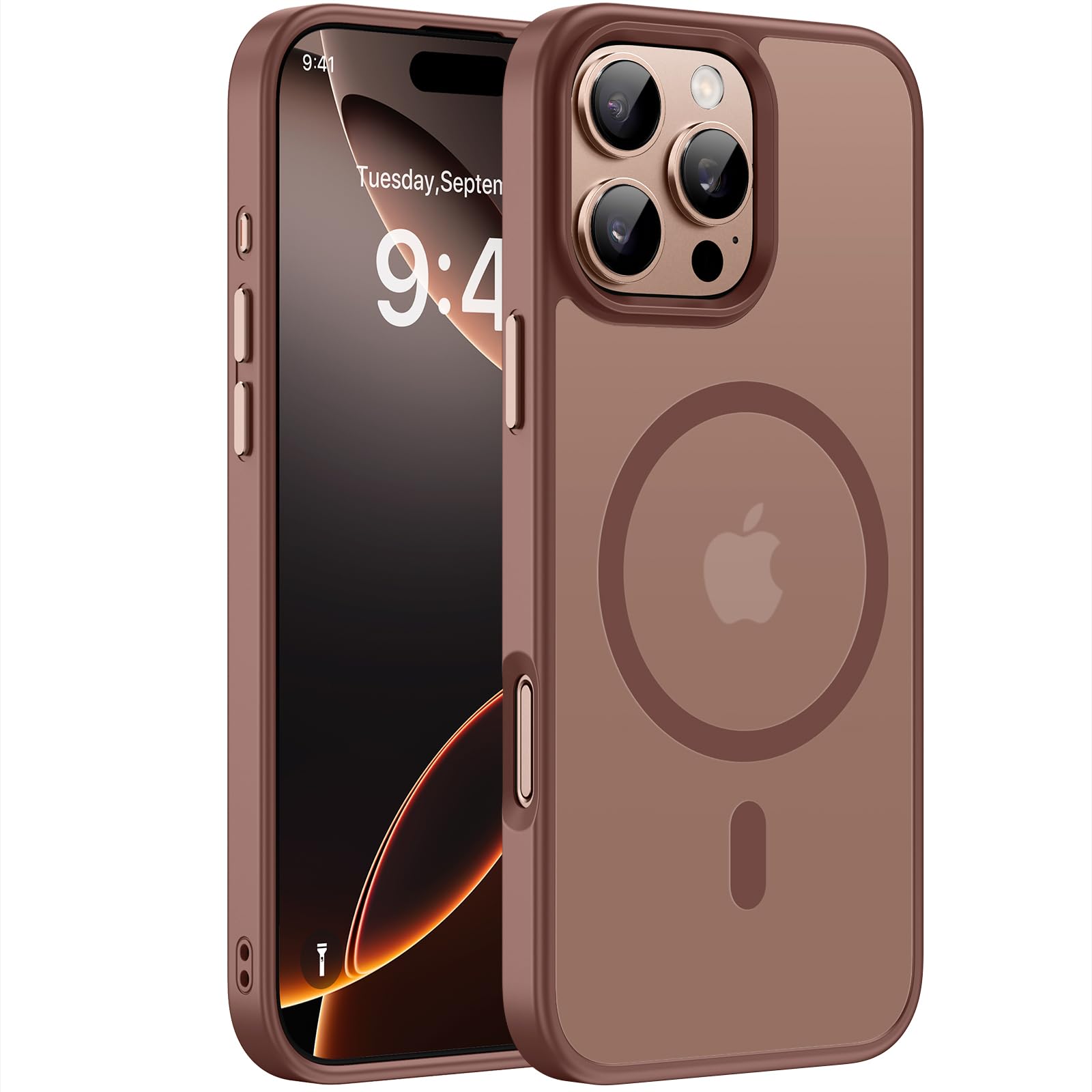Miracase Magnetic for iPhone 16 Pro Max Case, 6.9 inch, Slim, Champagne