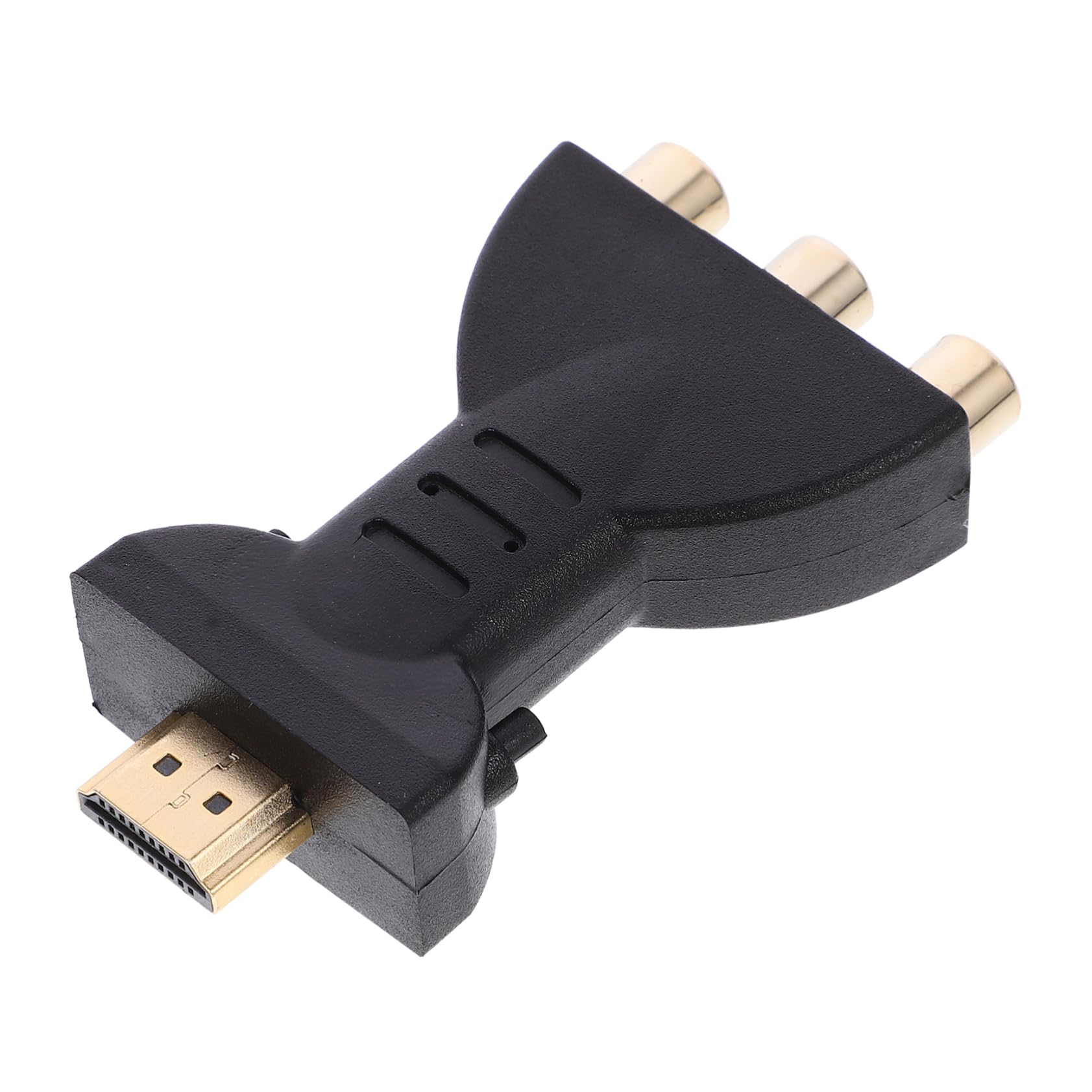 Cabilock 3 to Video Audio Adapter RGB Component Converter for for HDTV DVD Projector Home Theater Systems Black Random Color