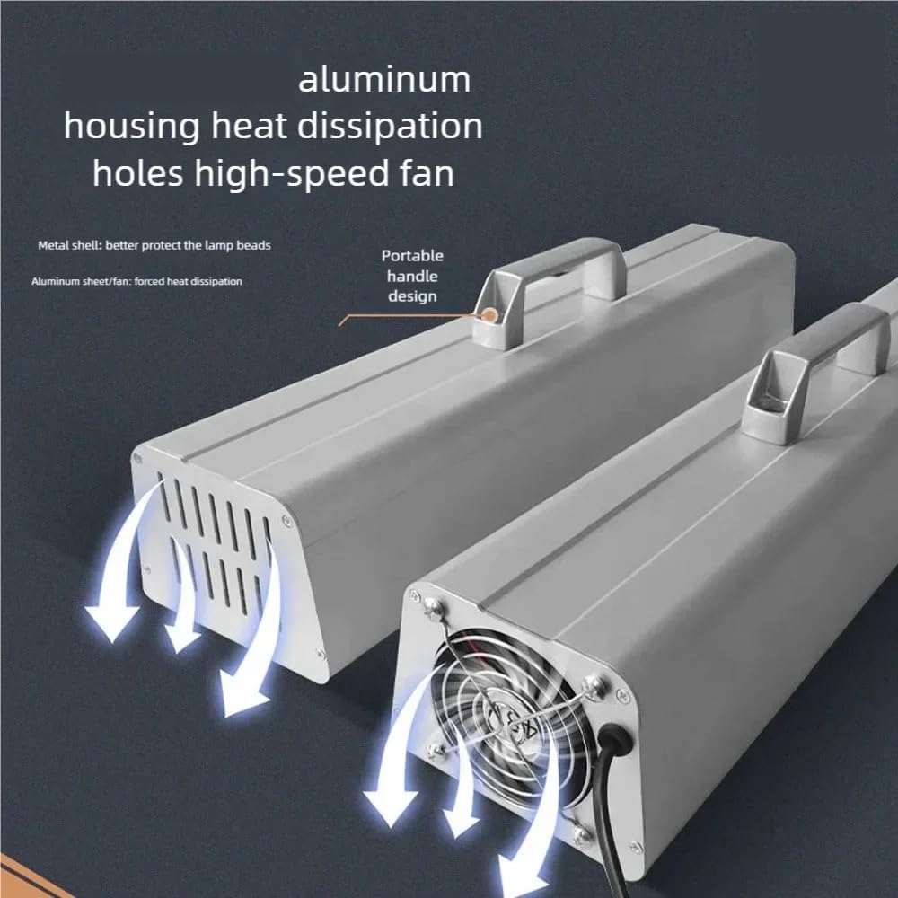 Luz ultravioleta, Máquina de curado con lámpara UV portátil for recubrimiento tinta, adhesivo sin sombras, resina serigrafía, LED 395 nm/405 nm/365 nm