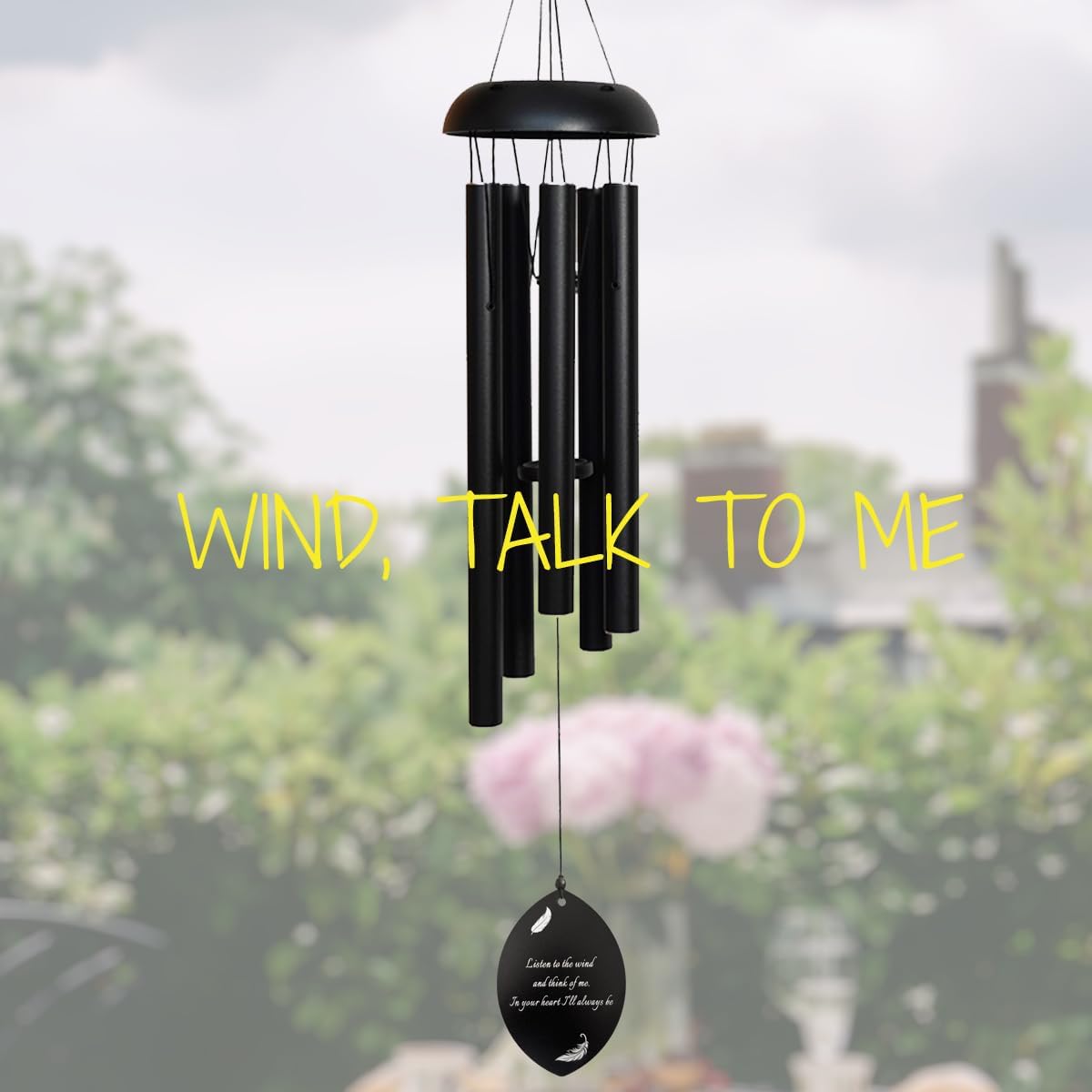 Custom Outdoor Wind Chimes, Deep Soothing Melody Wind Chime, Personalized Tree of Life Wind Chimes, Commemorating Gifts Home Decor Outdoor Garden Yard Decoration Gifts