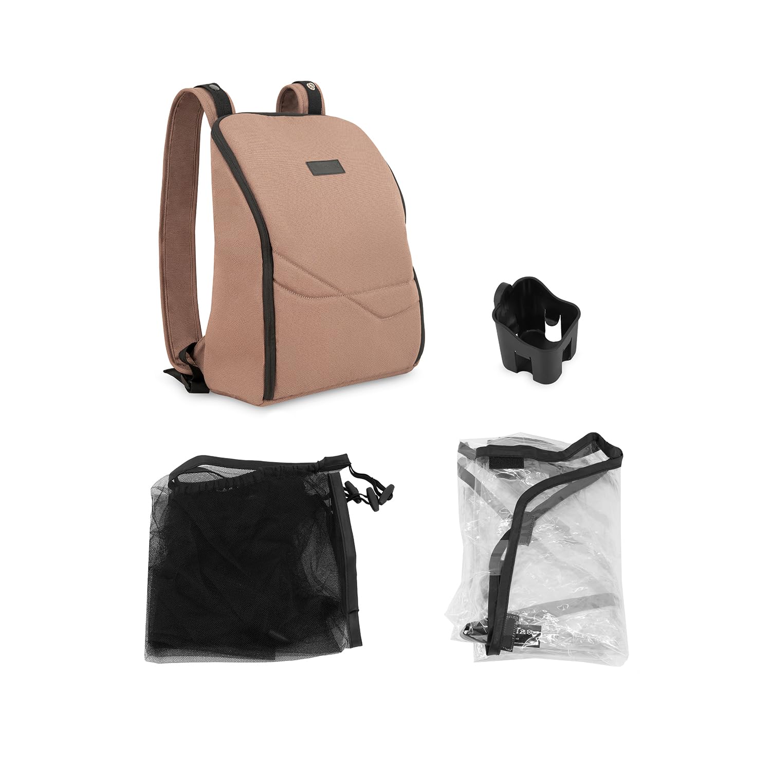 MoMi Kinderwagen ANDREA mit automatischem Faltsystem, bis 22 kg Körpergewicht, 5-Punkt-Sicherheitsgurt, Getränkehalter, Einkaufskorb, Tasche, Insekten- und Regenschutz, mit Zwillingsfunktion