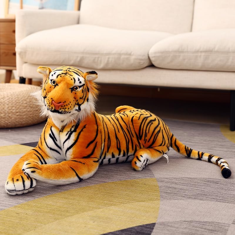 Miniatura 6 de Peluche de tigre gigante  Tigre grande de peluche de 3 pies  Juguete de peluche de tigre para niños, L