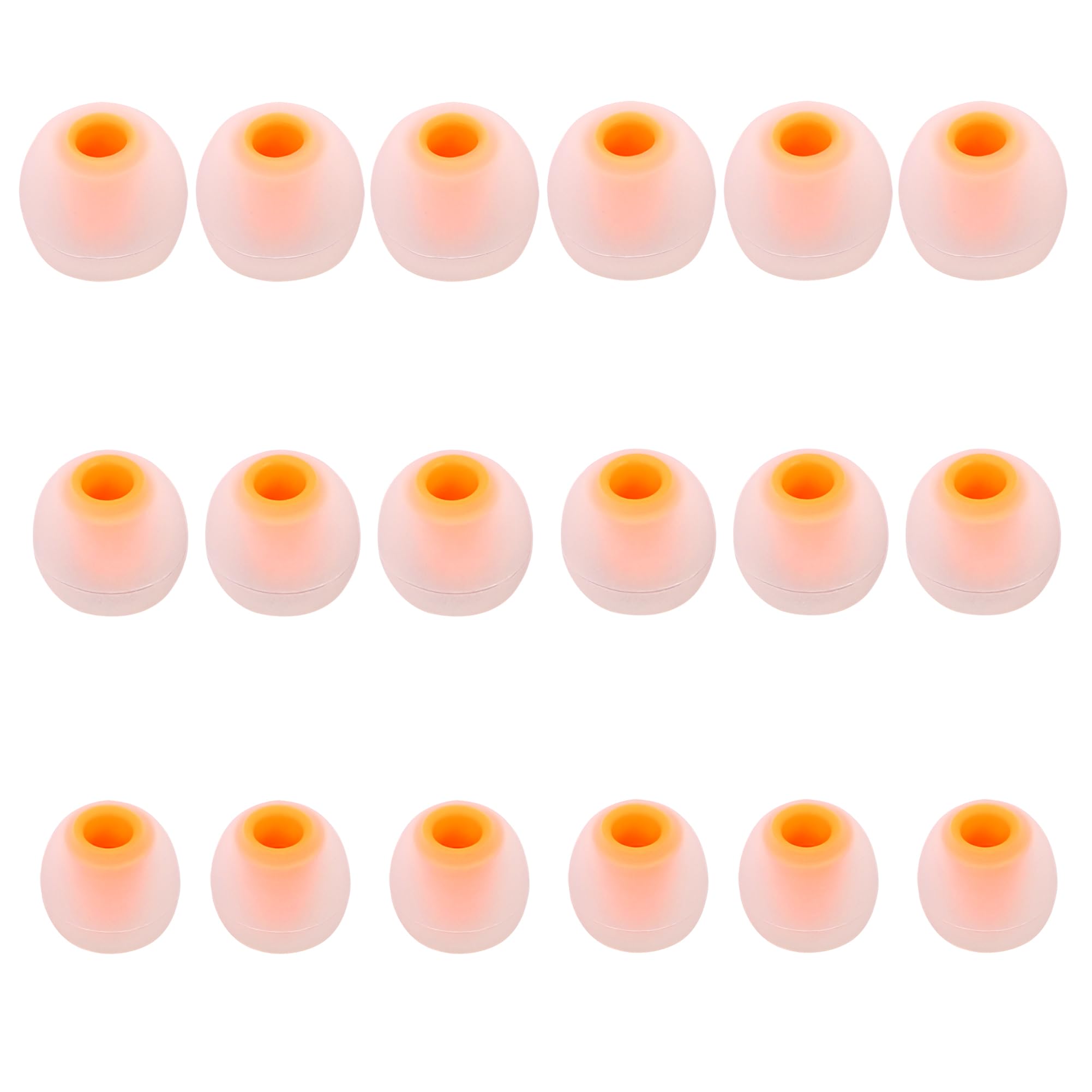 Earbud Replacement Tips - Silicone Earbud Tips Fit Most In-Ear Earbuds (Inner Hole 3.8mm - 5.1mm) - 9 Pairs S M L