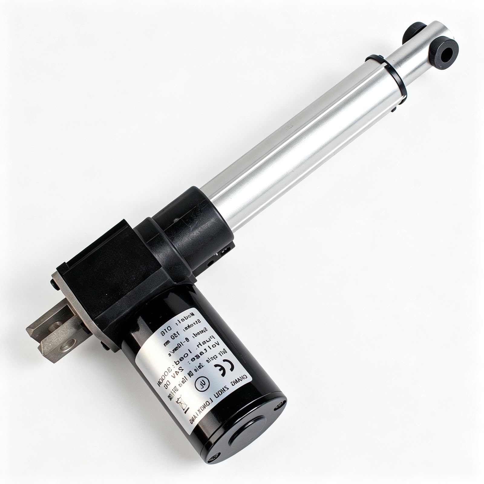 Actuador Lineal Eléctrico 24 V 50 W, Empuje 6000 N, Tracción 3000 N, 4–6 Mm/s, Ip54, Finales De Carrera, Control con Cable, Varias Longitudes De Carrera Disponibles 100 mm