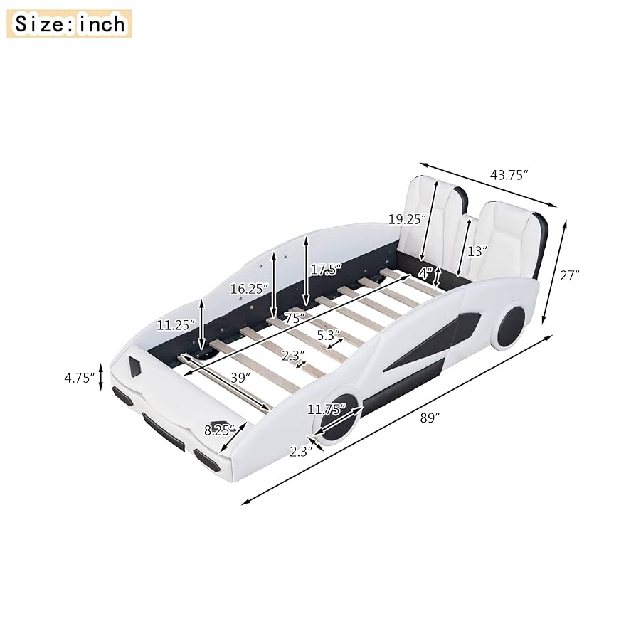 バードカービング　ペン2本付き THE DETAILER 'CUB' Amazon.com: Harper & Bright Designs Twin Size Race Car