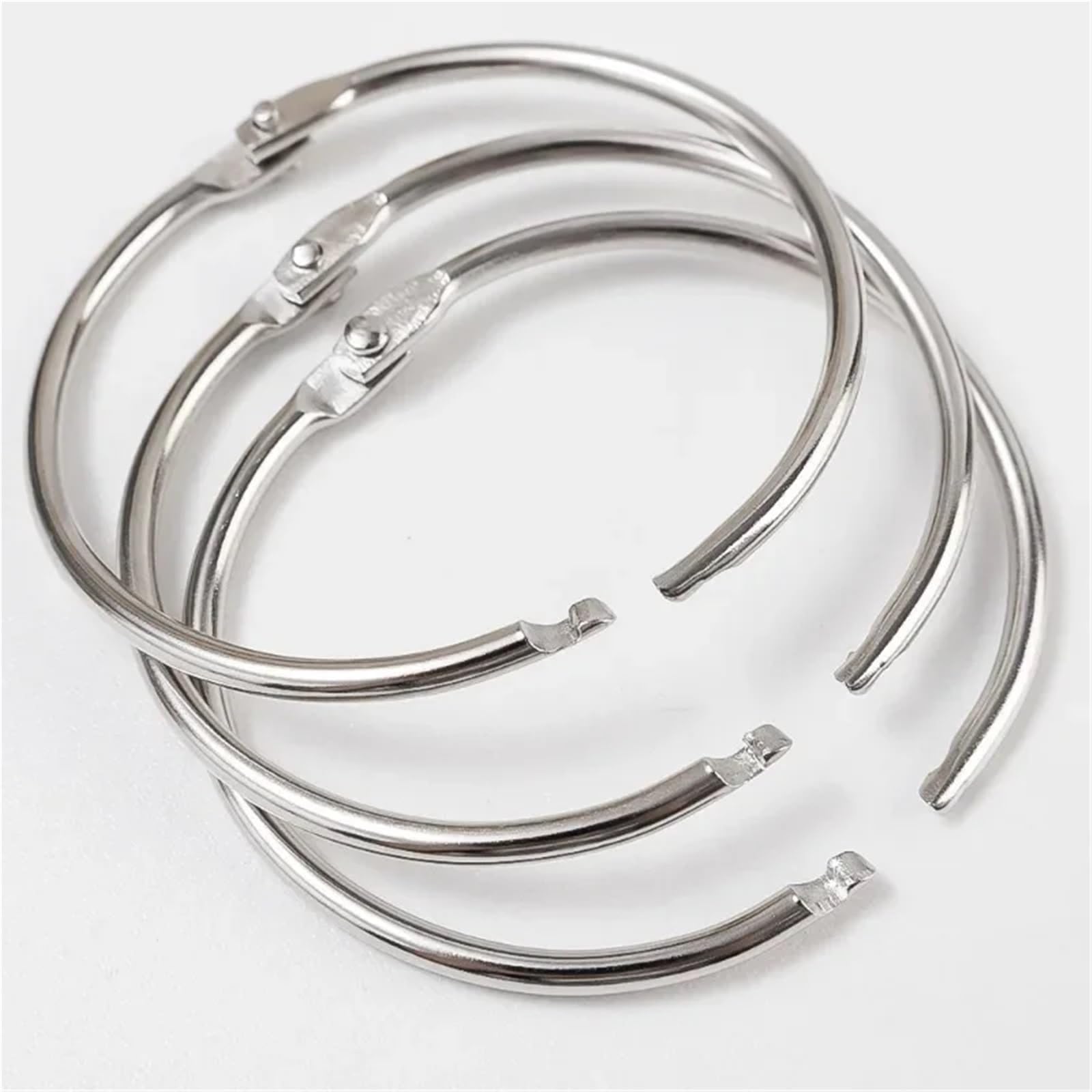 Meccanismo per raccoglitori ad anelli, Anelli for raccoglitori a fogli sciolti in metallo 100 pezzi 38 mm 50 mm