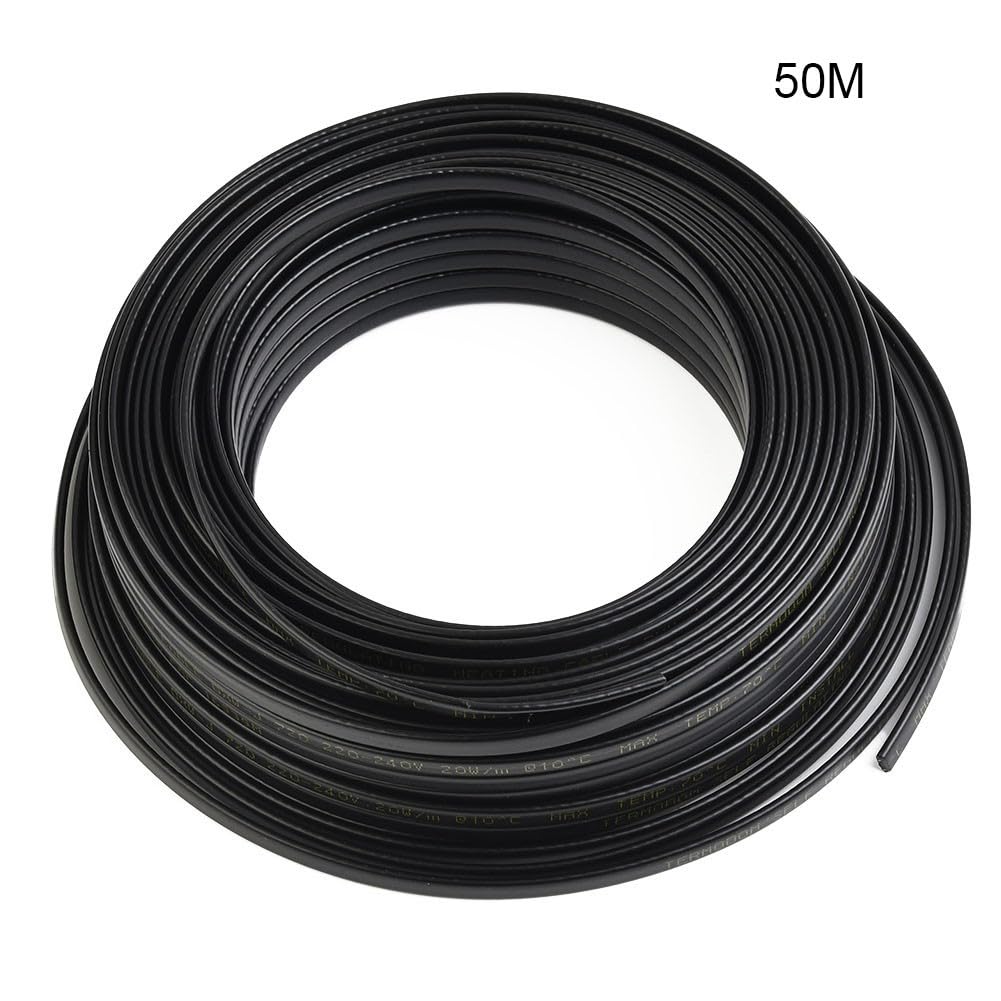 Cable calefactor autorregulable, cinta térmica de protección contra congelación, impermeable 17 W/m para tuberías de agua, no necesita controlador, 220 V-240 V Reino Unido