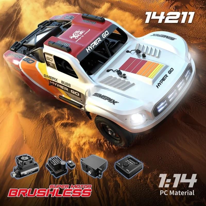 Brushless RC Car MJX Hyper Go 14211 1:14 Scale 70km/h High Speed