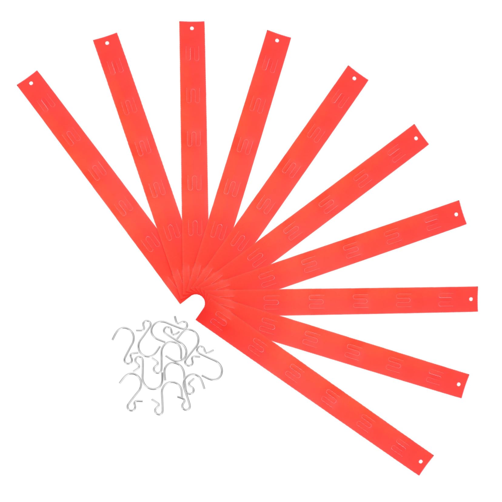 FUNOMOCYA Food and Snack Hook Multi-Functional Retail Display Strips Easy Install Chip Holder Display Rack Plastic Hooks