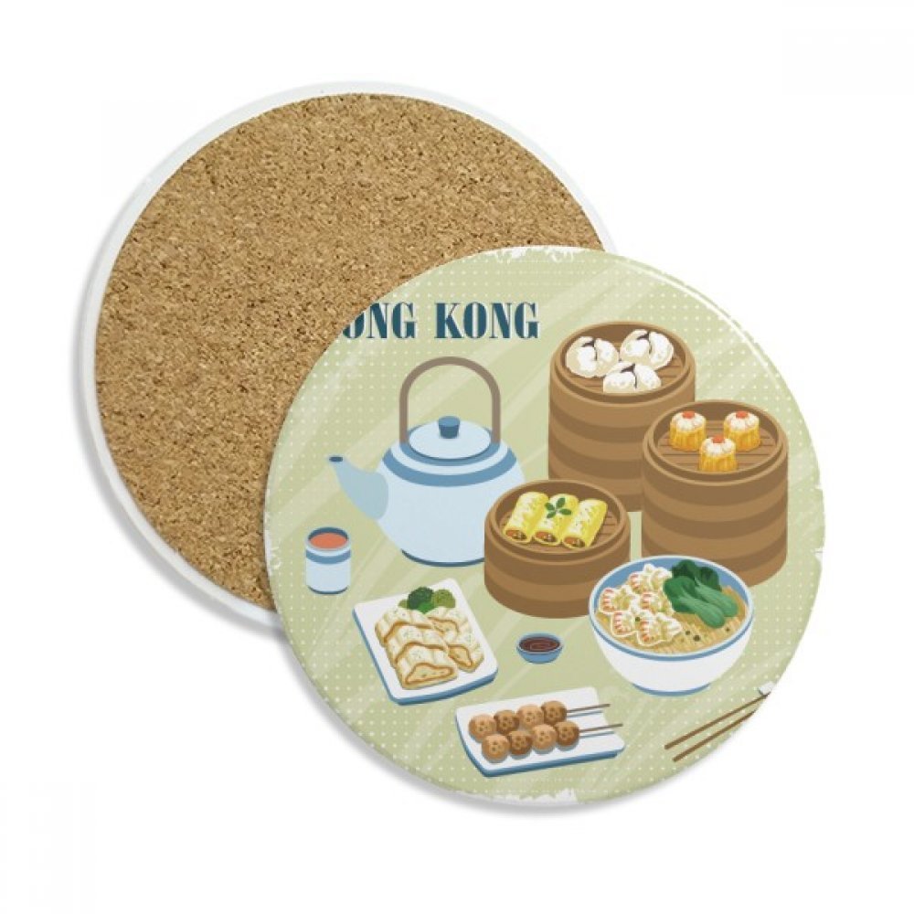Dessous de verre en céramique Dim Sum pour protéger votre table basse lors du thé