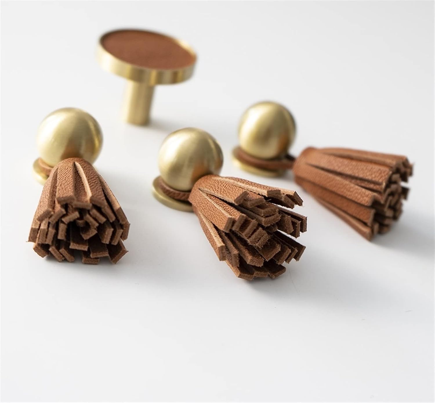 Furniture Handles Wardrobe Dresser Knobs Cabinet Drawer Brown Pull Room Knob 1Pcs (Color : C-2762-JinZong)