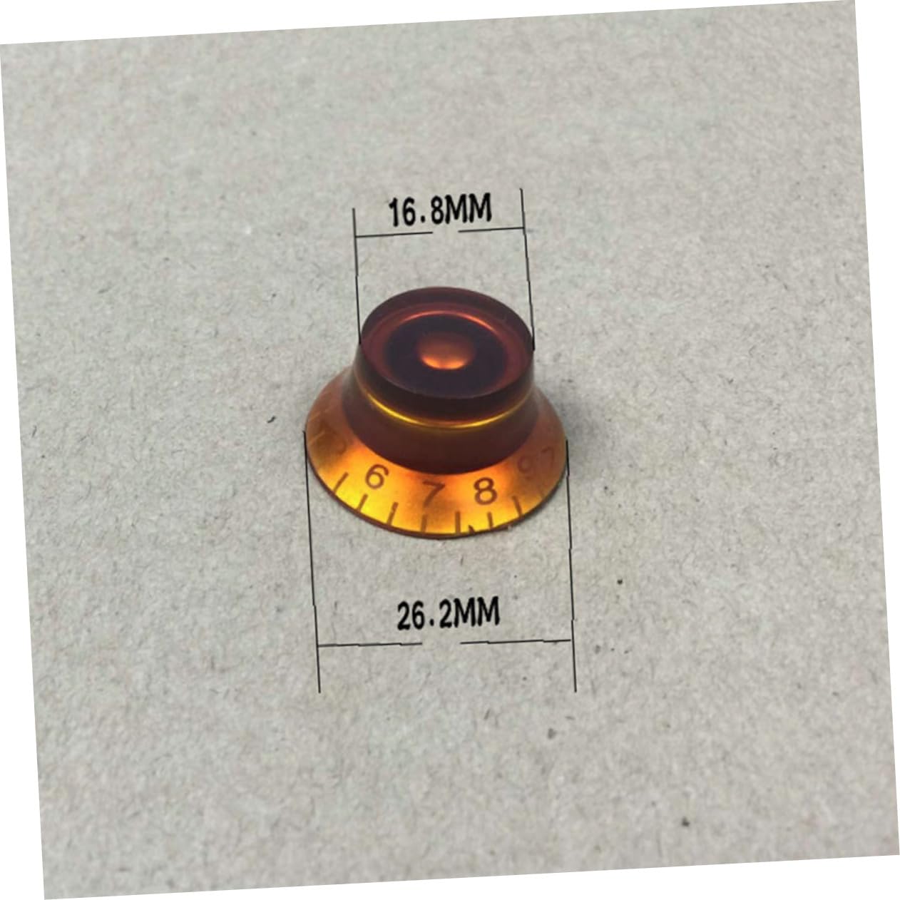 SHERCHPRY 2sets Acrylic Guitar Knobs Replacement Control Knobs for Amp Effect Pedal Plastic Bass Pointed Shape 4pcs*2