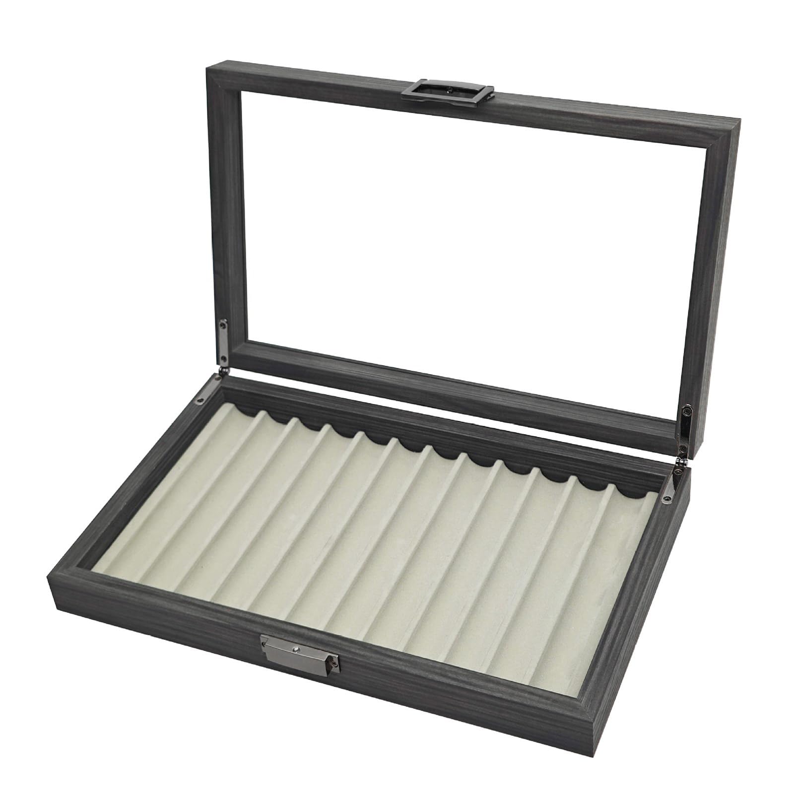 Custodia in legno per penne stilografiche con 12 scomparti, organizer per penne stilografiche e accessori da scrivania, vassoio espositore per collezionisti