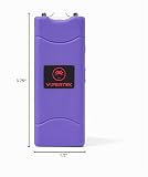 VIPERTEK - VTS-881 Arma paralizante, recargable con linterna de luz LED, 430,000,000 micrones. Color púrpura.