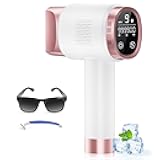 Laser Hair Removal for Women and Men, IPL with Ice-Cooling System for Nearly Painless And Long-Lasting Result At-Home Permanent Hair Removal Device 999999 Flashes for Whole Body Use