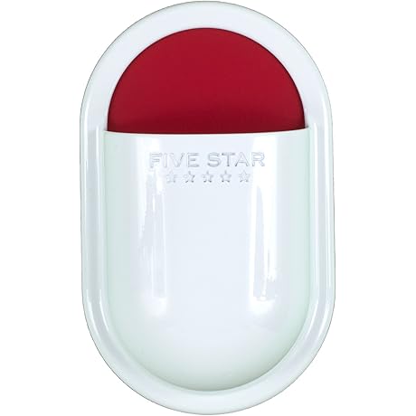 Five Star Locker Accessories; White with Red Pocket Locker Organizer
