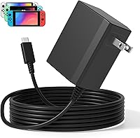 Vista 1 de 39W Charger for Nintendo Switch AC Adapter Switch Supply Power,15V 2.6A Fast Charging with 6.6FT USB C Cord Compatible with Nintendo Switch